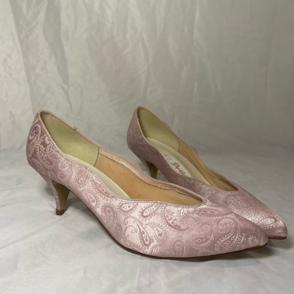 VINTAGE 💎 Pink Swirl Satin Dyeables 💎